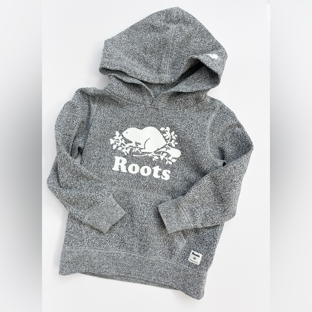 Roots Kids Salt & Pepper Hoodie - Size 5T